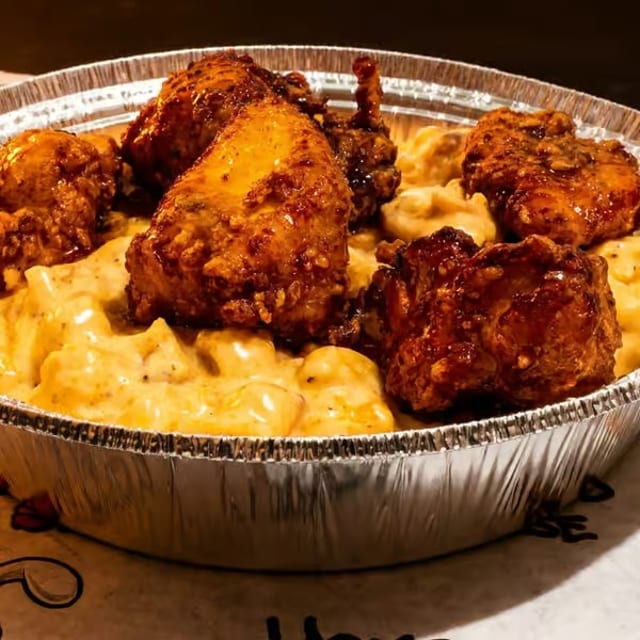 Mac With Chicken.