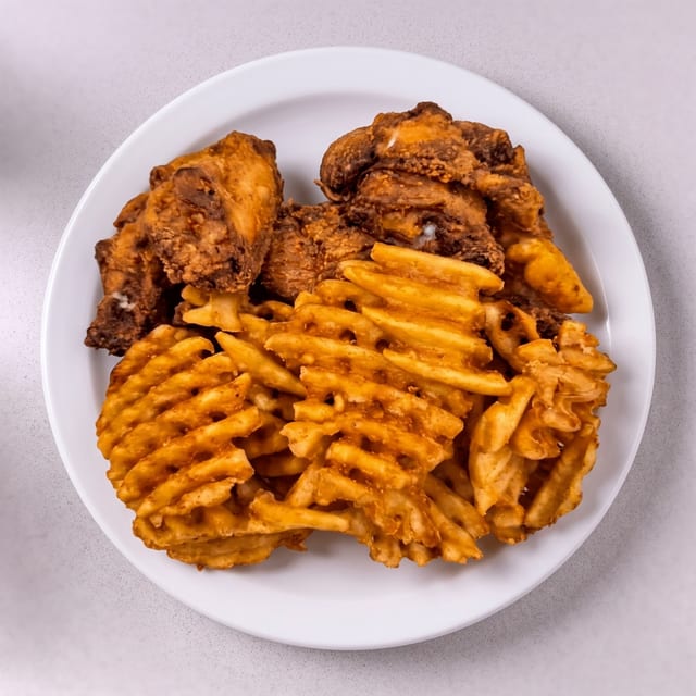 8 Pc Wings W. Fries.